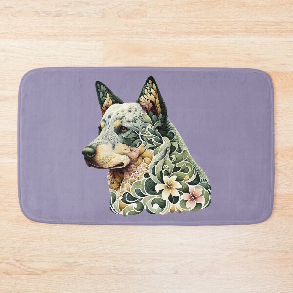 Item preview, Botanical Australian Cattle Dog Illustration Nature Art 2 designed and sold by BirdsnStuff.