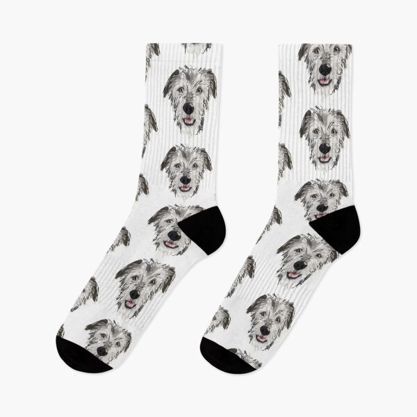 Item preview, Irish Wolfhound face designed and sold by Katie Batchelor.