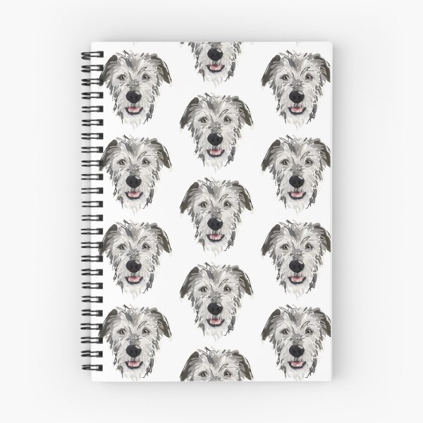 Item preview, Irish Wolfhound face designed and sold by Katie Batchelor.