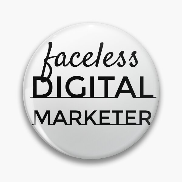 Item preview, Faceless Digital Marketer designed and sold by MargLandmeter.