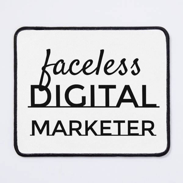 Item preview, Faceless Digital Marketer designed and sold by MargLandmeter.