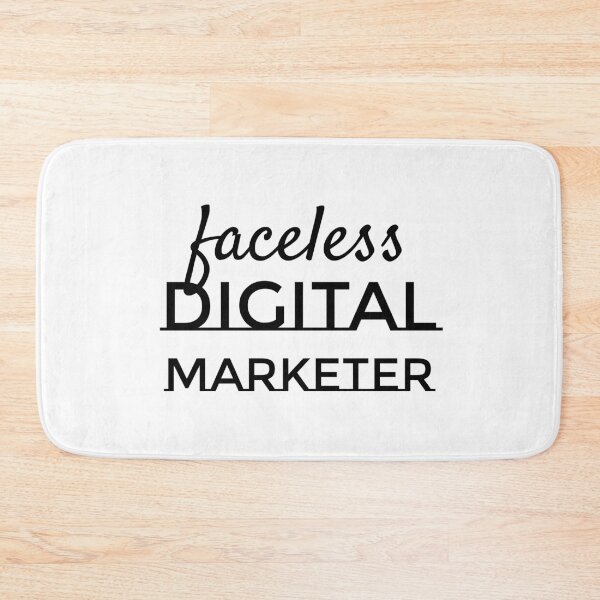 Item preview, Faceless Digital Marketer designed and sold by MargLandmeter.