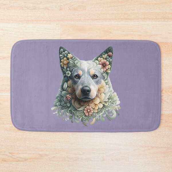 Item preview, Botanical Australian Cattle Dog Illustration Nature Art 4 designed and sold by BirdsnStuff.
