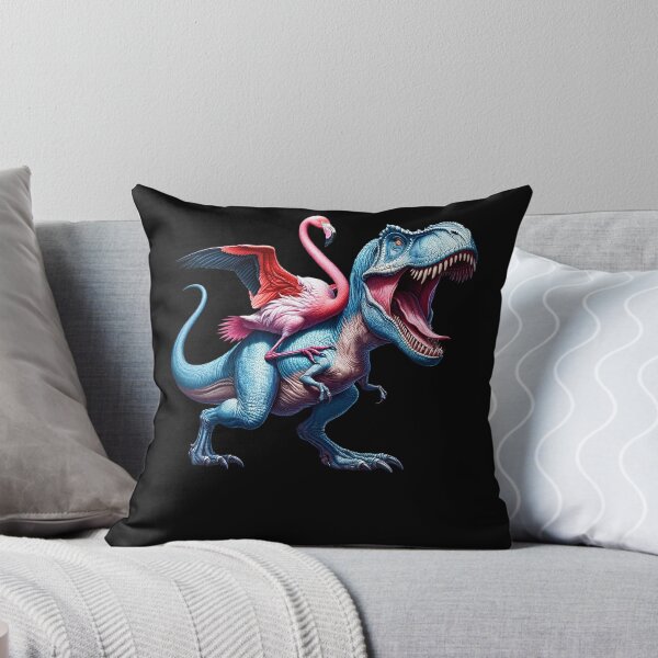 Item preview, Flamingo Riding Dinosaur Funny Lover designed and sold by Kimberley King Art  King Art.