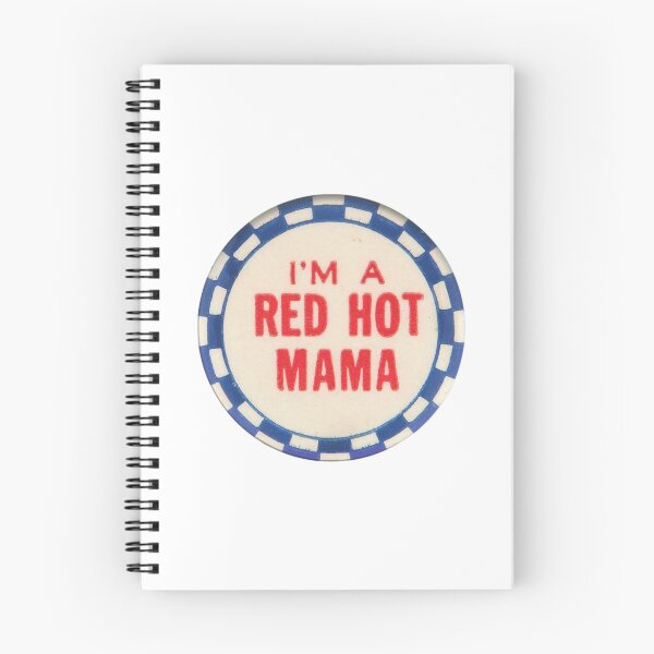 Item preview, red hot mama vintage button designed and sold by ellanely.