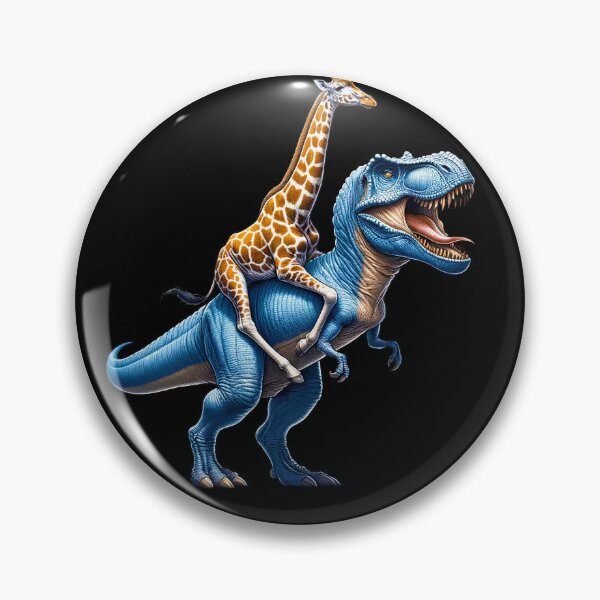 Item preview, Giraffe Riding Dinosaur Lover) designed and sold by Kimberley King Art  King Art.