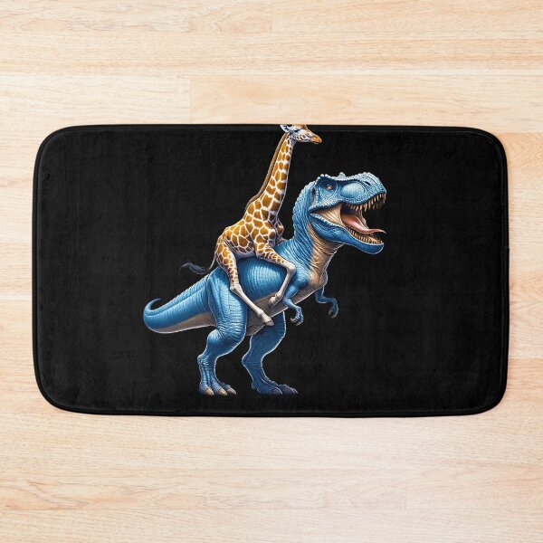 Item preview, Giraffe Riding Dinosaur Lover) designed and sold by Kimberley King Art  King Art.