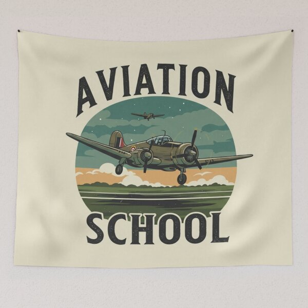 Item preview, #4 AVIATION SCHOOL OLD designed and sold by UYArts.