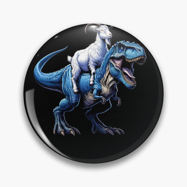 Item preview, Goat Riding Dinosaur Farm Lover designed and sold by Kimberley King Art  King Art.