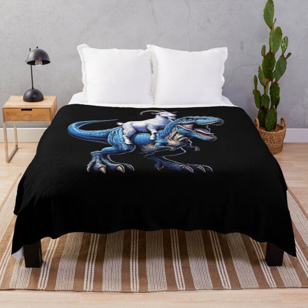 Item preview, Goat Riding Dinosaur Farm Lover designed and sold by Kimberley King Art King Art.