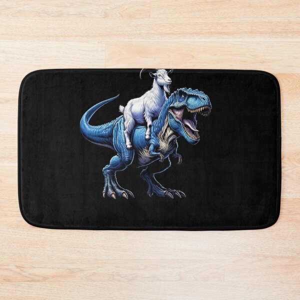 Item preview, Goat Riding Dinosaur Farm Lover designed and sold by Kimberley King Art  King Art.
