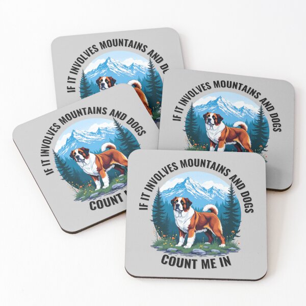 Item preview, Saint Bernard Adventure - Mountains and Dogs designed and sold by Fikuall.