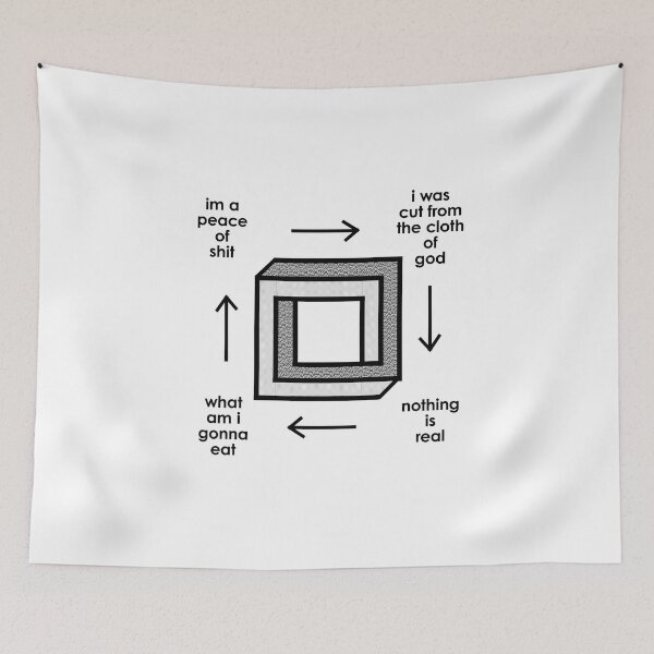 Item preview, Surreal Existential Art Thought Provoking Optical Illusion Design designed and sold by FlyShop1.