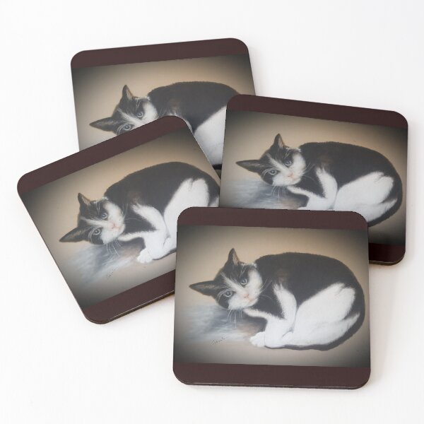 Item preview, Black and white cat designed and sold by Kirkhill59.