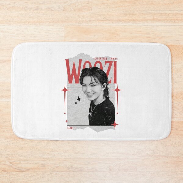 Item preview, Seventeen Black and Red Woozi Group Members Y2K Preppy Collage Design designed and sold by HELL0WBELLO.