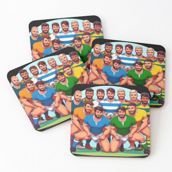 Item preview, Playing With Odd Shaped Balls Rugby Fun Daddies - LGBTQ Gay Pride Berber Brushstrokes Graphic Design designed and sold by ItsAKinkThing.