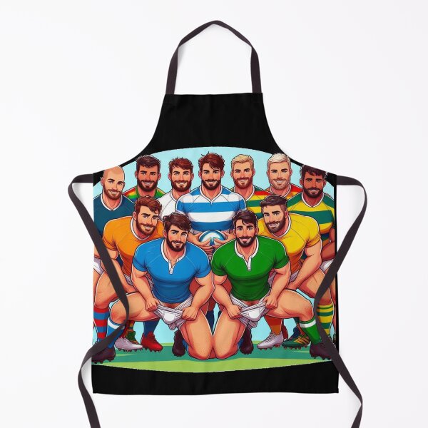 Item preview, Playing With Odd Shaped Balls Rugby Fun Daddies - LGBTQ Gay Pride Berber Brushstrokes Graphic Design designed and sold by ItsAKinkThing.