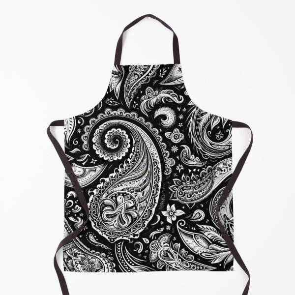 Item preview, Intricate Paisley Floral Mandala Design - Timeless Elegance in Black & White designed and sold by WildStroke.