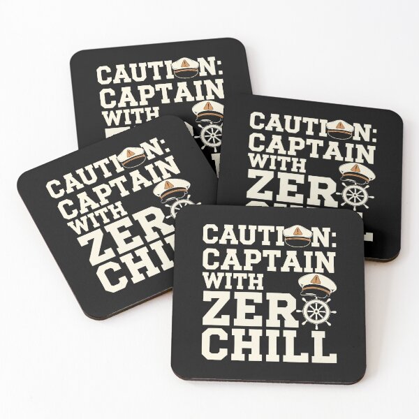 Item preview, Caution: Captain with Zero Chill – Funny Boating designed and sold by tmerchtrends.