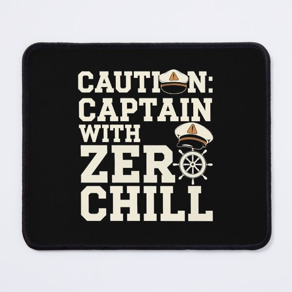 Item preview, Caution: Captain with Zero Chill – Funny Boating designed and sold by tmerchtrends.