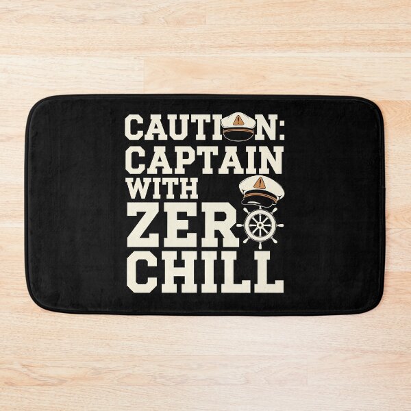 Item preview, Caution: Captain with Zero Chill – Funny Boating designed and sold by tmerchtrends.