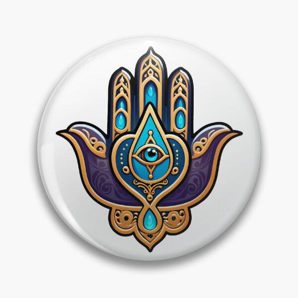 Item preview, Eye of Protection - The Ornate Hamsa designed and sold by Delemore Art.