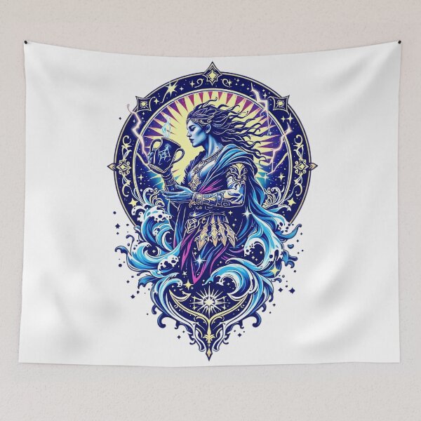 Item preview, Aquarius Zodiac Design – Mystical Waterbearer Art by LaLi Designs designed and sold by LaLi-Designs.