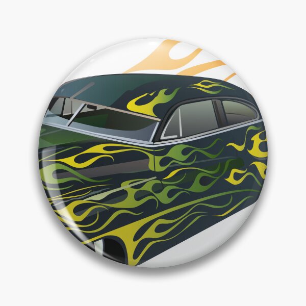 Item preview, flame car muscle car hot rod vintage fire logo designed and sold by Achille3777.
