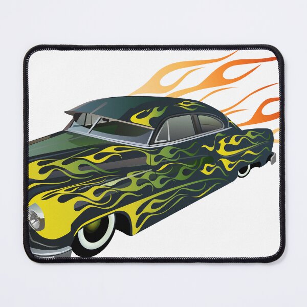 Item preview, flame car muscle car hot rod vintage fire logo designed and sold by Achille3777.