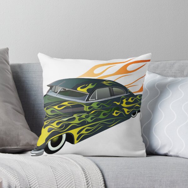 Item preview, flame car muscle car hot rod vintage fire logo designed and sold by Achille3777.