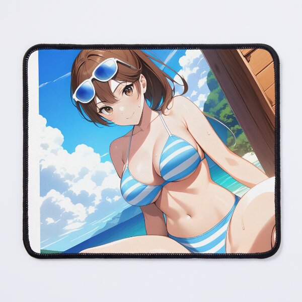 Item preview, Anime Waifu Girl Beach Days designed and sold by lifeissheep.