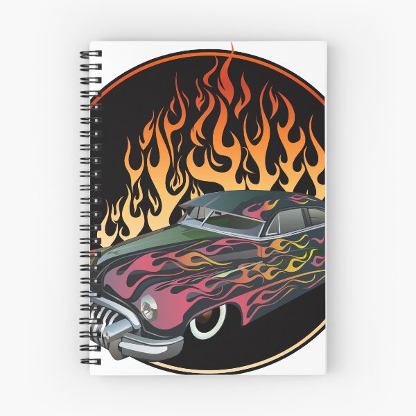 Item preview, flame car vintage muscle car hot rod fire logo road designed and sold by Achille3777.