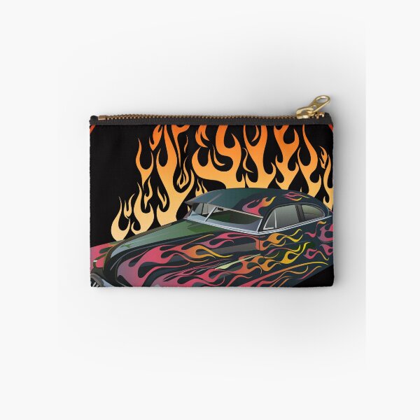 Item preview, flame car vintage muscle car hot rod fire logo road designed and sold by Achille3777.