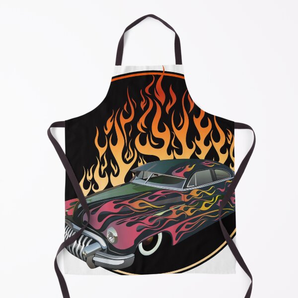 Item preview, flame car vintage muscle car hot rod fire logo road designed and sold by Achille3777.