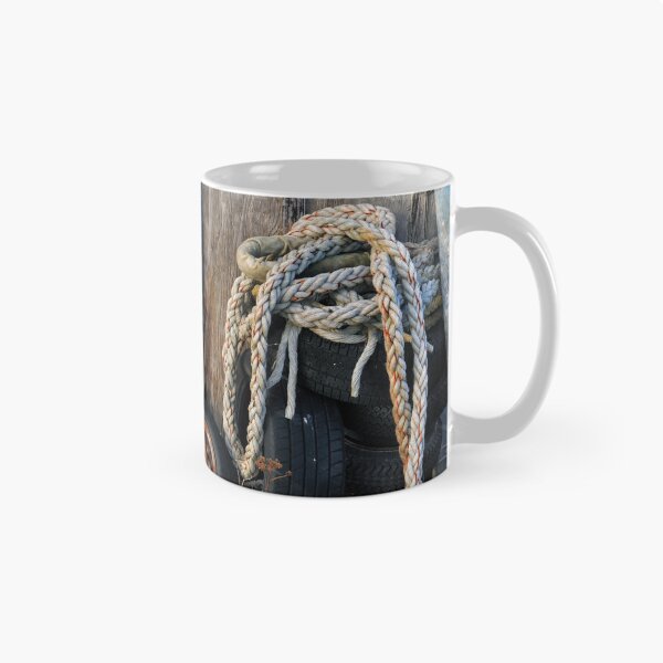 Item preview, Ropes and tyres stacked near a old boat shed door, Lindisfarne. designed and sold by Richard Flint.
