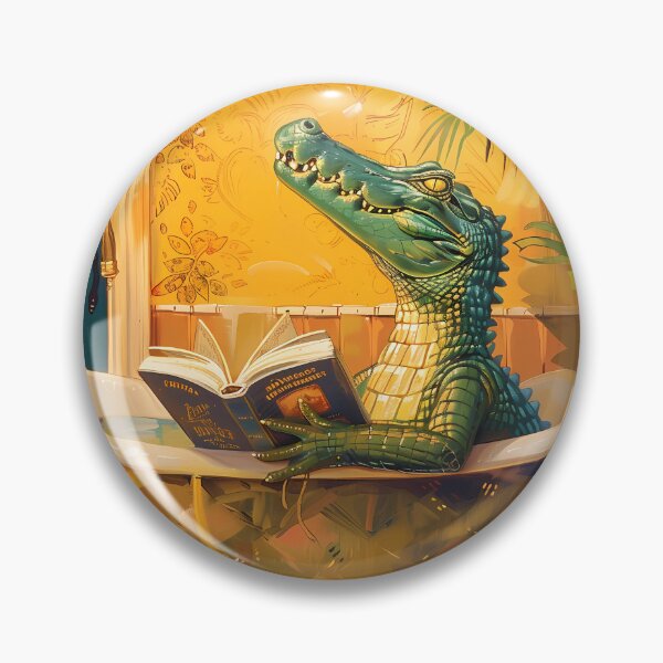 Item preview, Relaxing Crocodile in Gold Bathtub designed and sold by NatureStyle555.