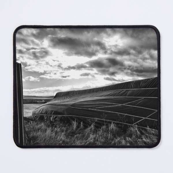 Item preview, Dark sky over old boat sheds on Lindisfarne, Northumberland designed and sold by Richard Flint.