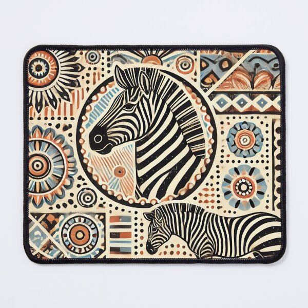 Item preview, African Tribal Zebra Art designed and sold by WildlifeSafari.