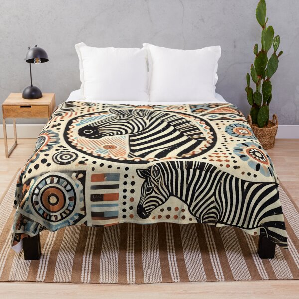 Item preview, African Tribal Zebra Art designed and sold by WildlifeSafari.