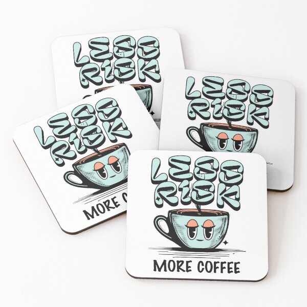 Item preview, Less Risk, More Coffee. Actuary Humor designed and sold by DomTeesHaven.