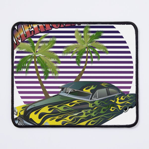 Item preview, hot rod american dream muscle car palm tree designed and sold by Achille3777.