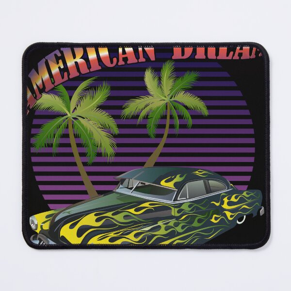 Item preview, hot rod american dream muscle car palm tree designed and sold by Achille3777.