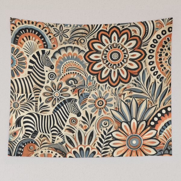Item preview, Vibrant Tribal Zebra Design designed and sold by WildlifeSafari.
