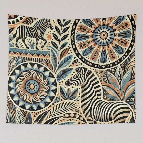 Item preview, Sacred Zebra Mandala designed and sold by WildlifeSafari.