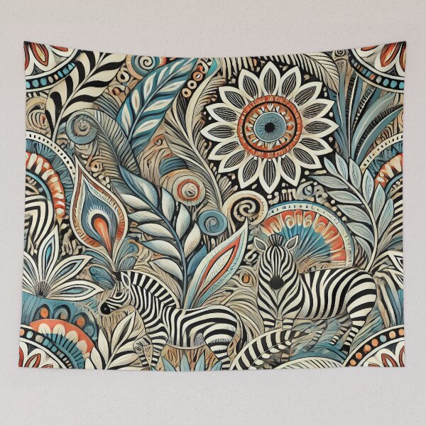 Item preview, African Ethno Zebra Vibes designed and sold by WildlifeSafari.