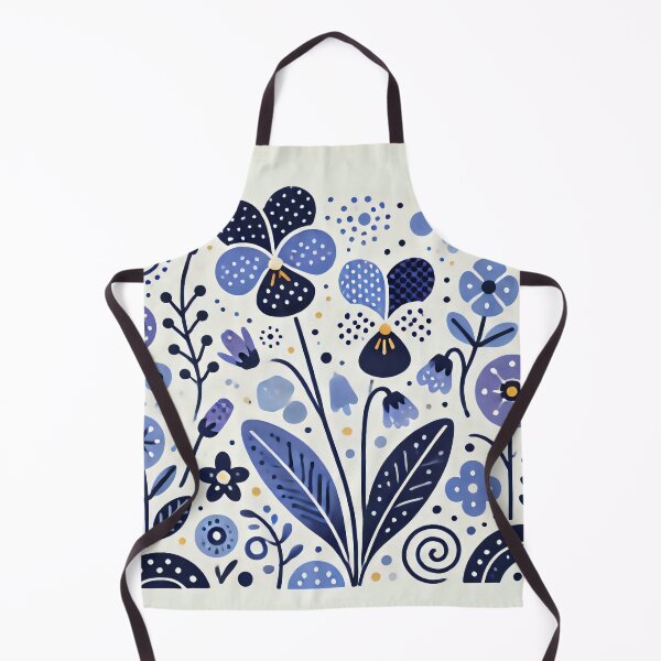 Item preview, Scandinavian Folk Art - Purple Viola by heidiannemorris designed and sold by FOLK ART FUSION by heidiannemorris.