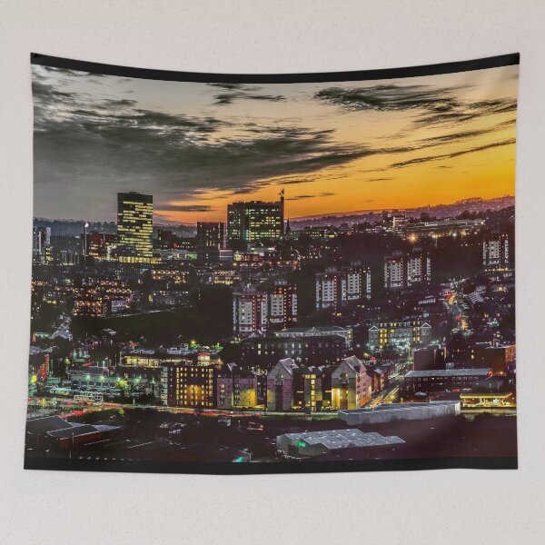 Item preview, Sheffield Cityscape Sunset designed and sold by Alisonchambers2.