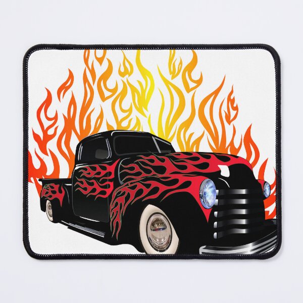 Item preview, hot rod old car garage flame vintage fire designed and sold by Achille3777.