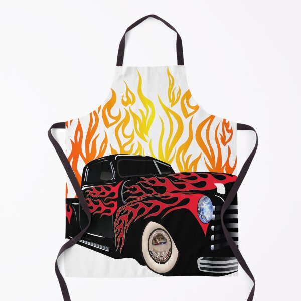 Item preview, hot rod old car garage flame vintage fire designed and sold by Achille3777.
