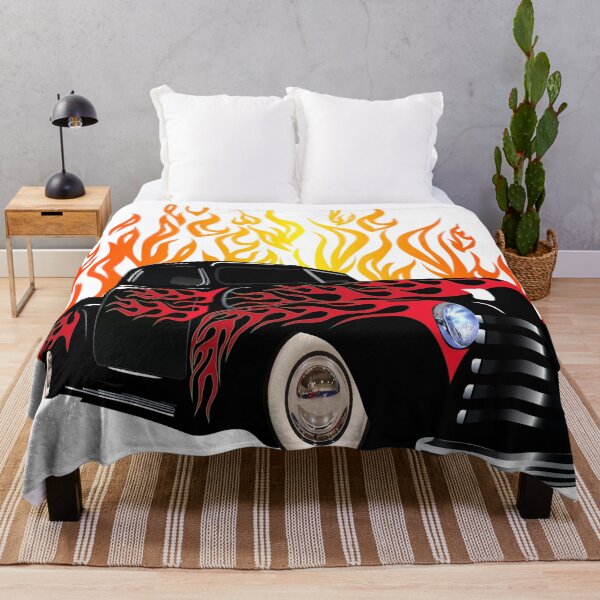Item preview, hot rod old car garage flame vintage fire designed and sold by Achille3777.
